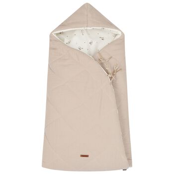Ivory & Beige Hooded Reversible Baby Nest