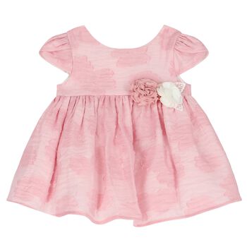 Younger Girls Pink Flower Dress