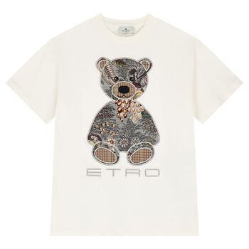Ivory Teddy Bear Logo T-Shirt