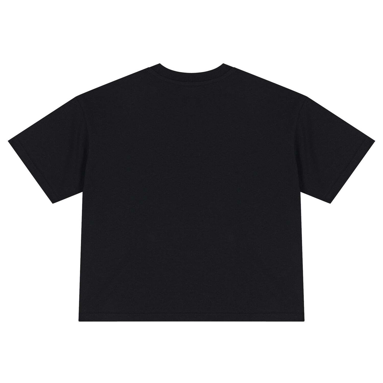 Girls Black Logo Sequin Flower T-Shirt, 1, hi-res