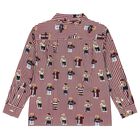 Boys White & Red Polo Bear Striped Shirt, 1, hi-res
