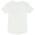 Girls White Logo T-Shirt, 2, hi-res