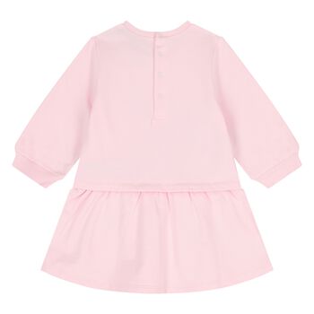 Younger Girls Pink Logo Bag Dress