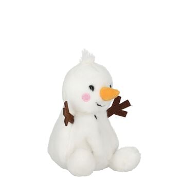 Palm Pals White Twig Snowman Soft Toy ( 13CM )