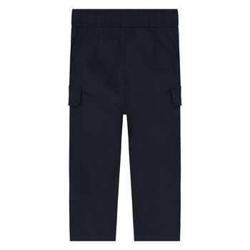 Younger Boys Navy Blue Logo Trousers