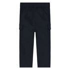 Younger Boys Navy Blue Logo Trousers, 1, hi-res