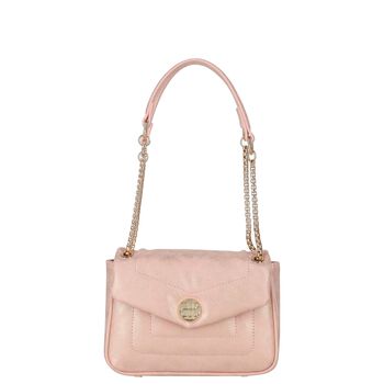 Girls Rose Gold Quilted Handbag