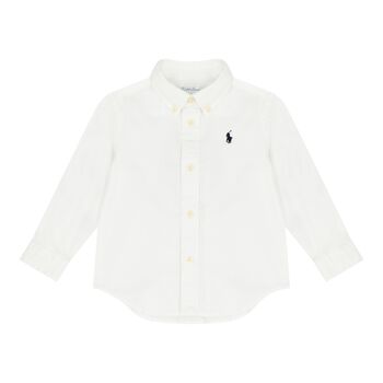 Baby Boys White Logo Shirt