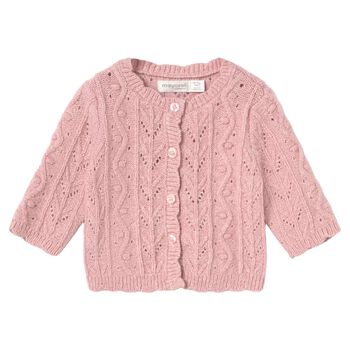 Baby Girls Pink Knitted Cardigan