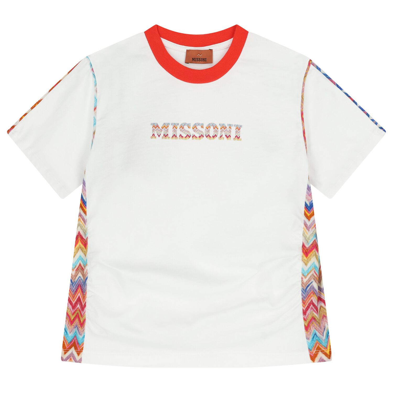 Girls White Logo T-Shirt, 1, hi-res