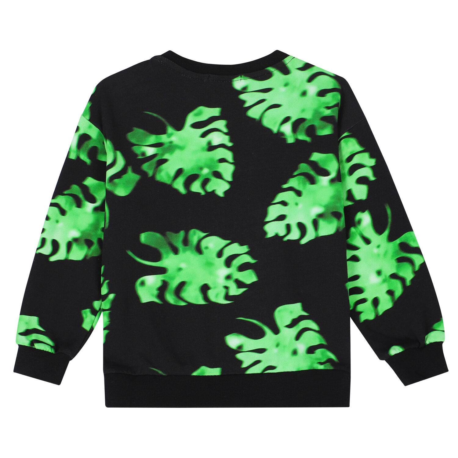 Boys Black & Green Logo Sweatshirt, 1, hi-res