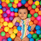 Baby Girls Striped Romper, 1, hi-res