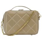 Girls Beige Quilted Handbag, 2, hi-res