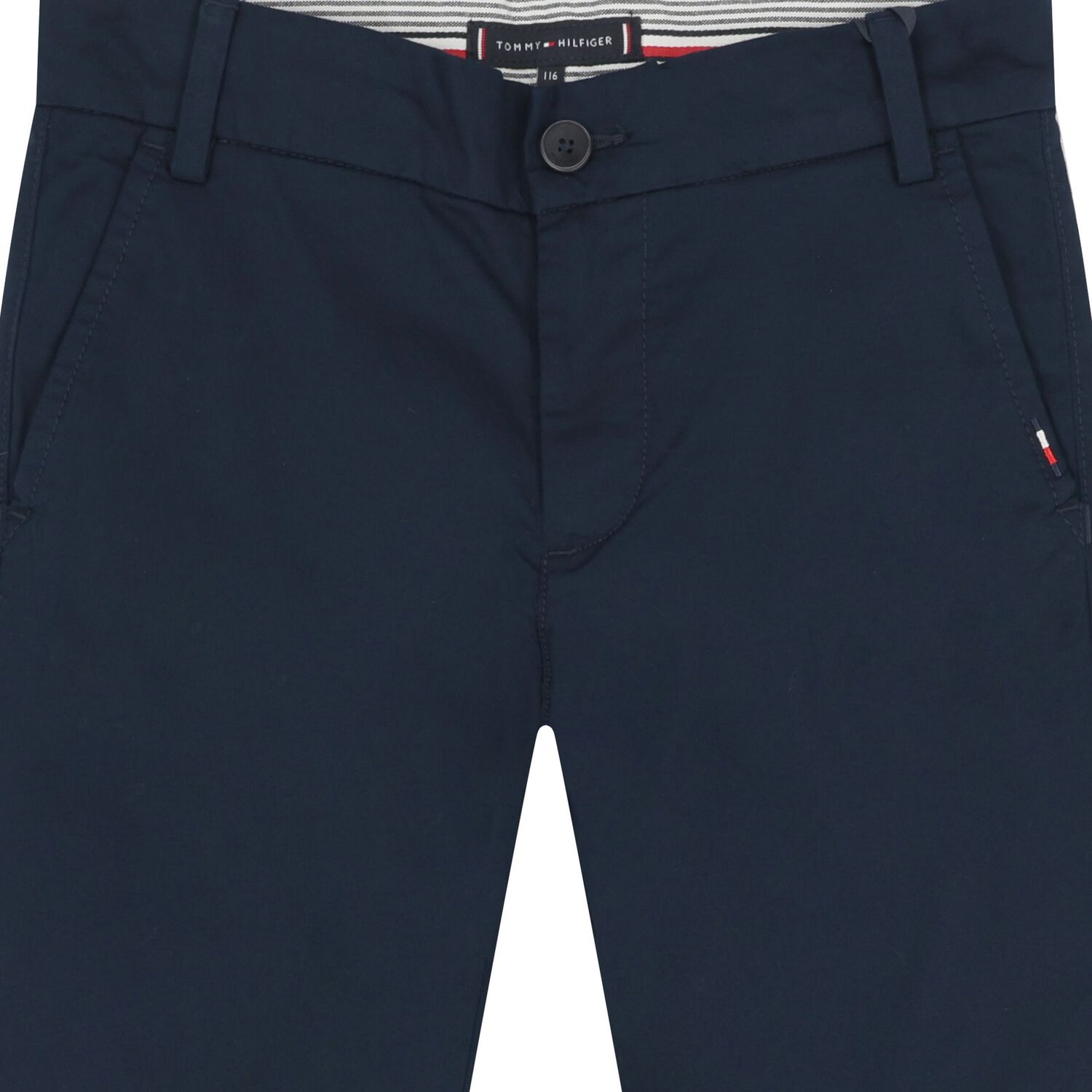 Boys Navy Blue Chino Trousers, 1, hi-res
