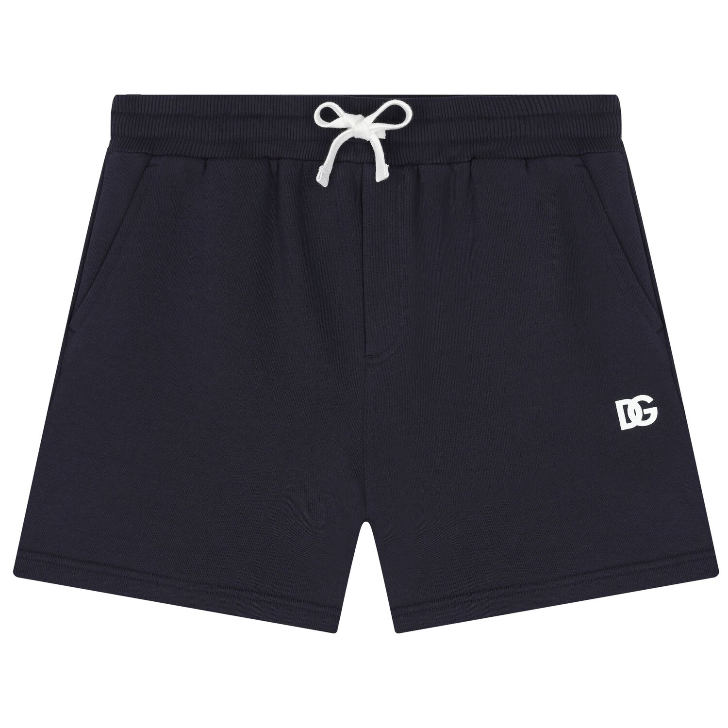 Navy Blue Logo Shorts, 1, hi-res