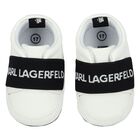 White Logo Baby Pre-Walker Shoes, 1, hi-res