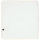 White & Beige Logo Baby Blanket, 1, hi-res