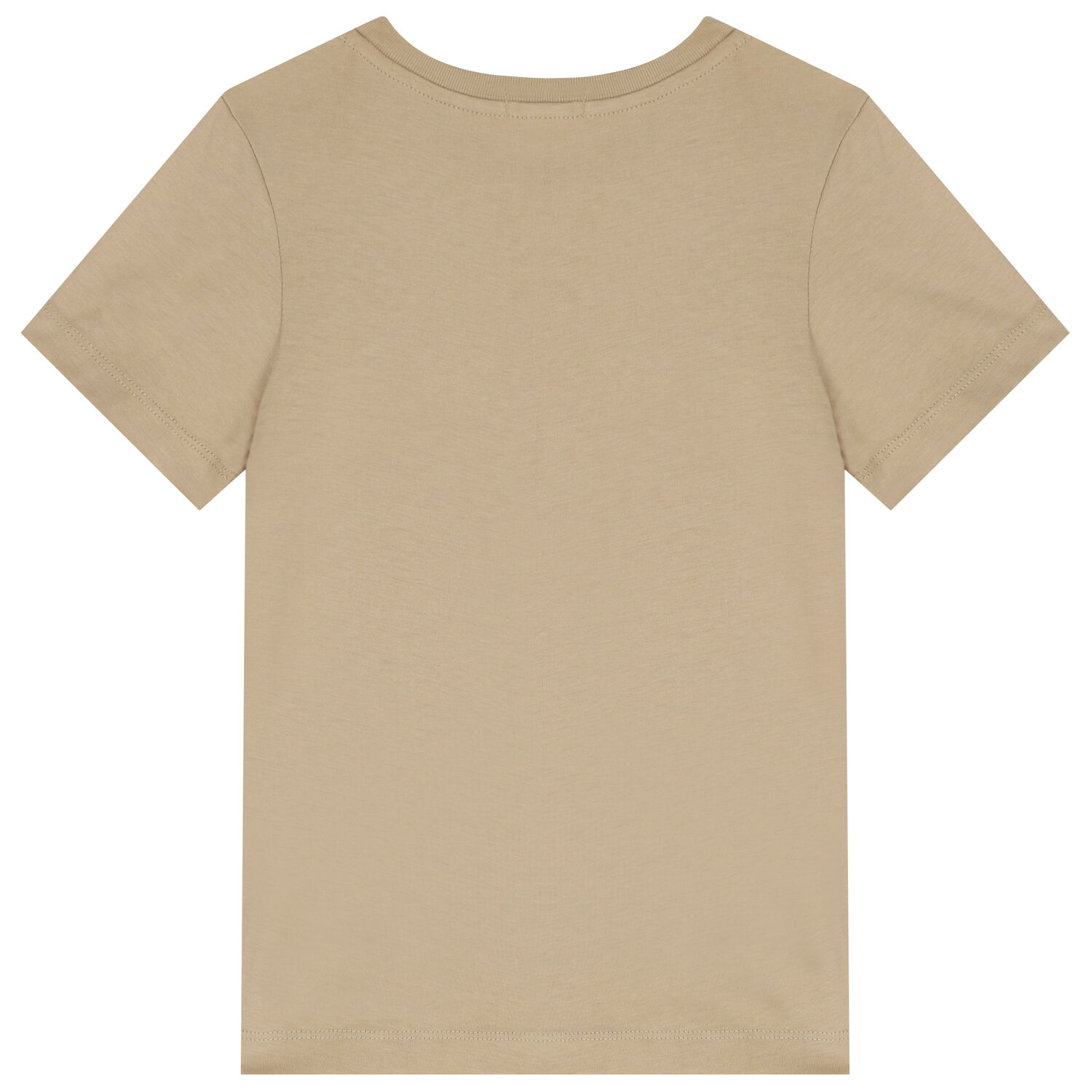 Boys Beige Logo T-Shirt, 5, hi-res