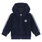 Baby Boys Navy Blue Logo Tracksuit, 1, hi-res