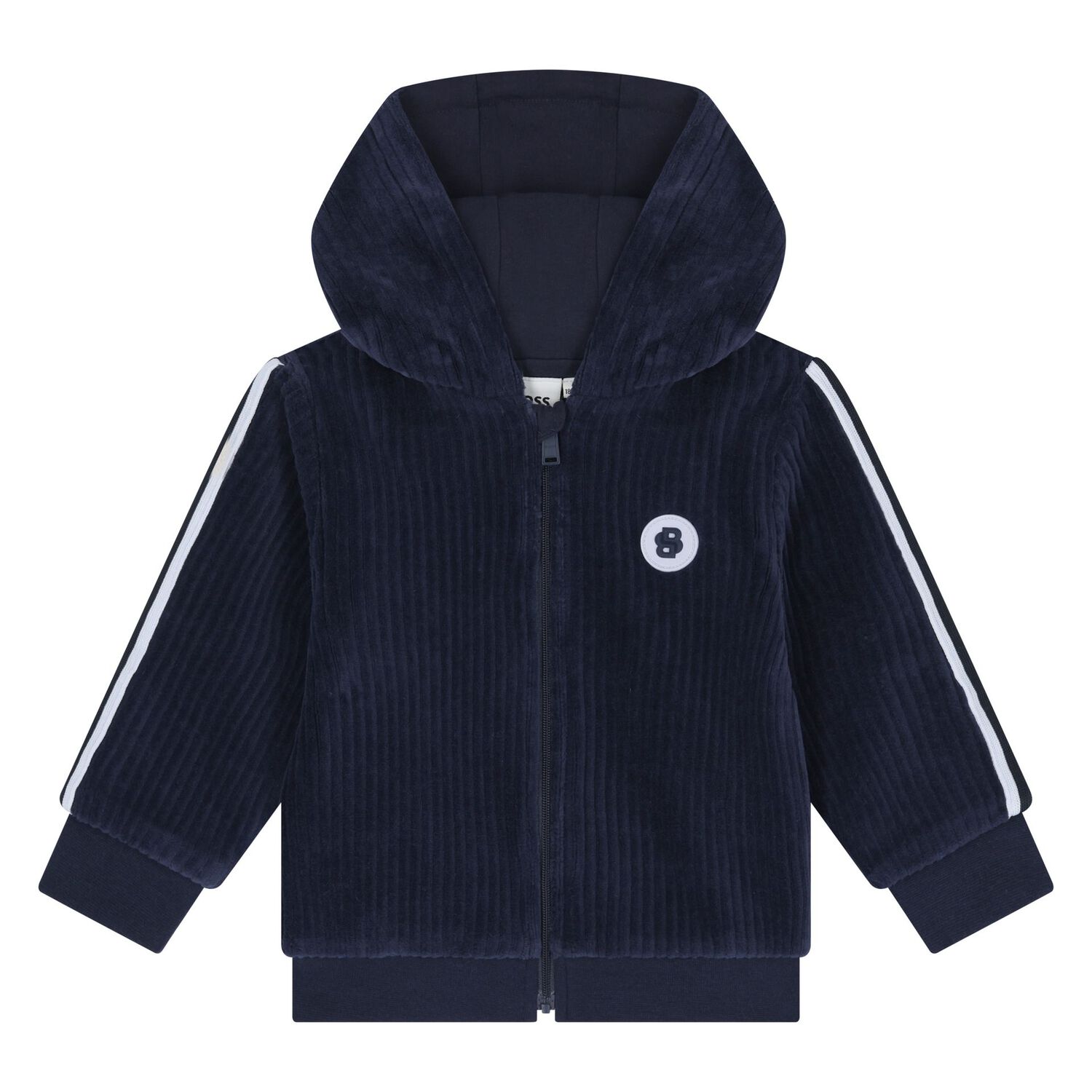 Baby Boys Navy Blue Logo Tracksuit, 1, hi-res image number null