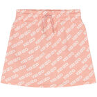 Girls Pink Logo Skirt, 1, hi-res