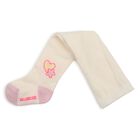 Baby Girls Ivory Logo Tights, 1, hi-res