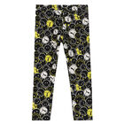 Girls Black Logo Leggings, 1, hi-res