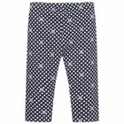 Girls Navy Blue Leggings, 2, hi-res