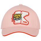 Girls Pink Tiger Logo Cap, 1, hi-res