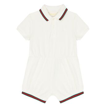 Baby Girls Ivory Romper