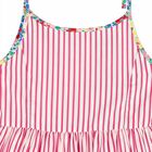 Girls Pink & White Sleeveless Dress, 1, hi-res