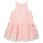 Girls Pink Polka Dots Dress, 2, hi-res
