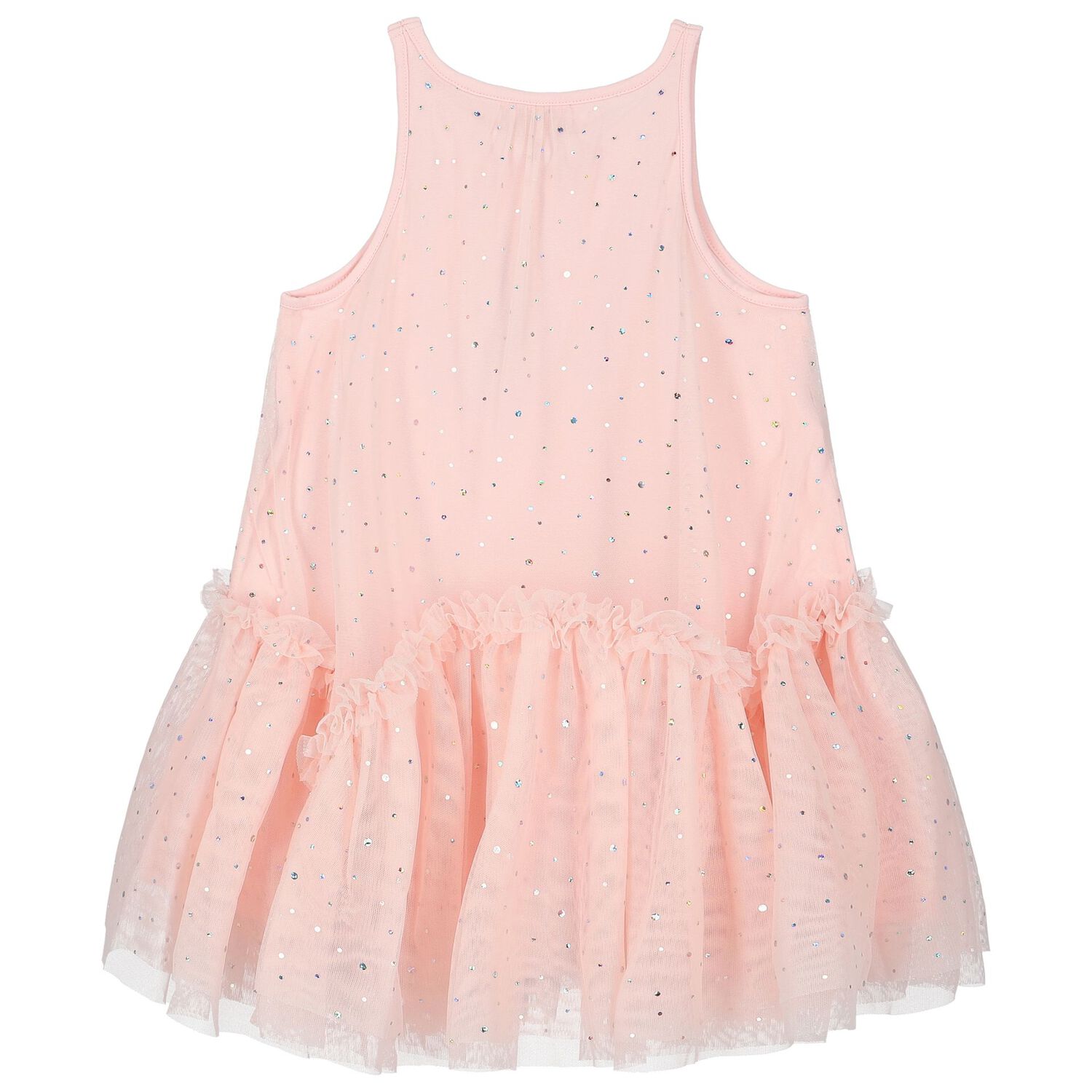 Girls Pink Polka Dots Dress, 2, hi-res image number null