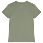 Boys Green & Navy Blue Cotton Logo T-Shirts ( 2-Pack ), 5, hi-res