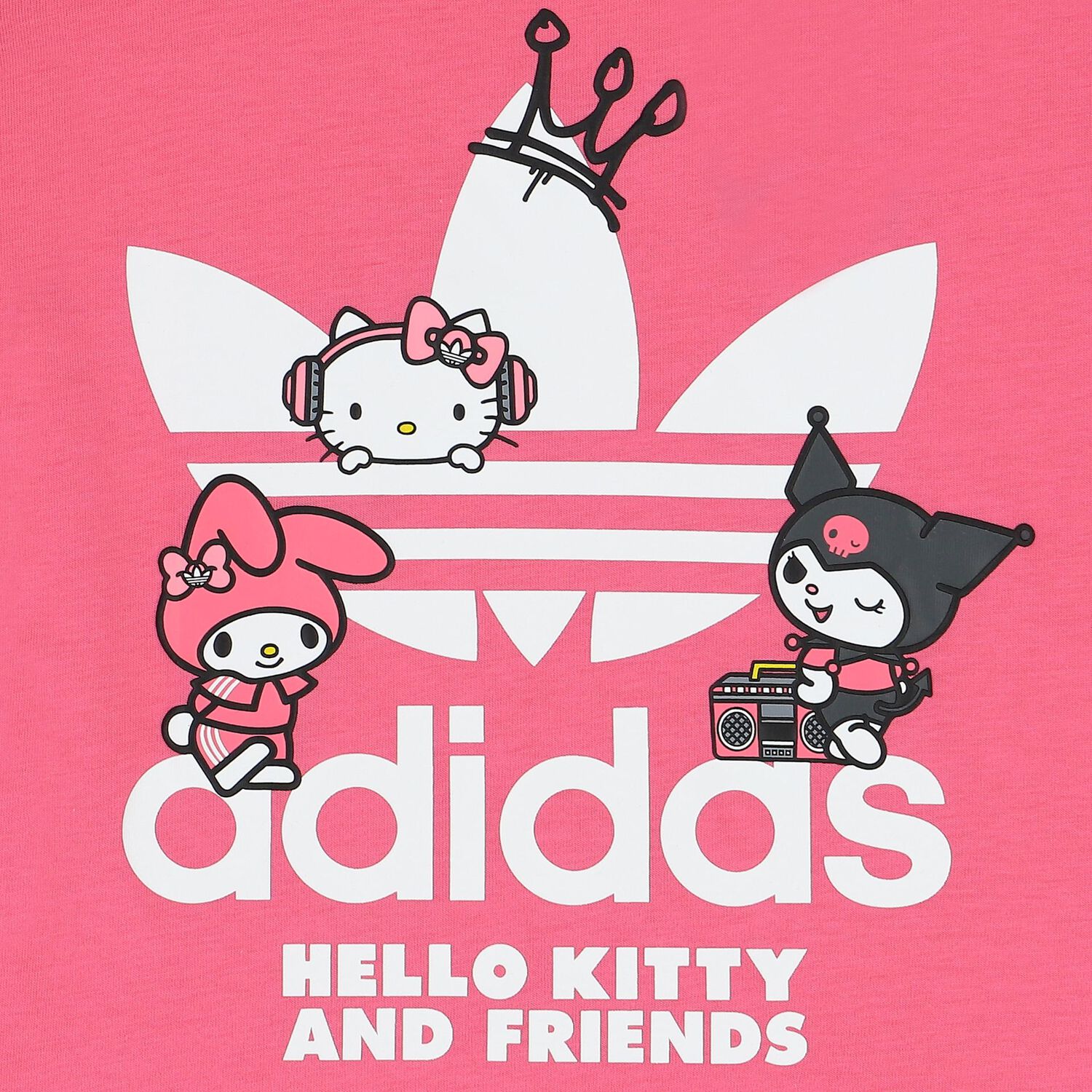 Girls Pink Trefoil Logo T-Shirt, 1, hi-res image number null