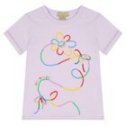 Girls Purple Flower T-Shirt, 1, hi-res