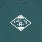 Younger Boys Green Logo Sweatshirt, 1, hi-res