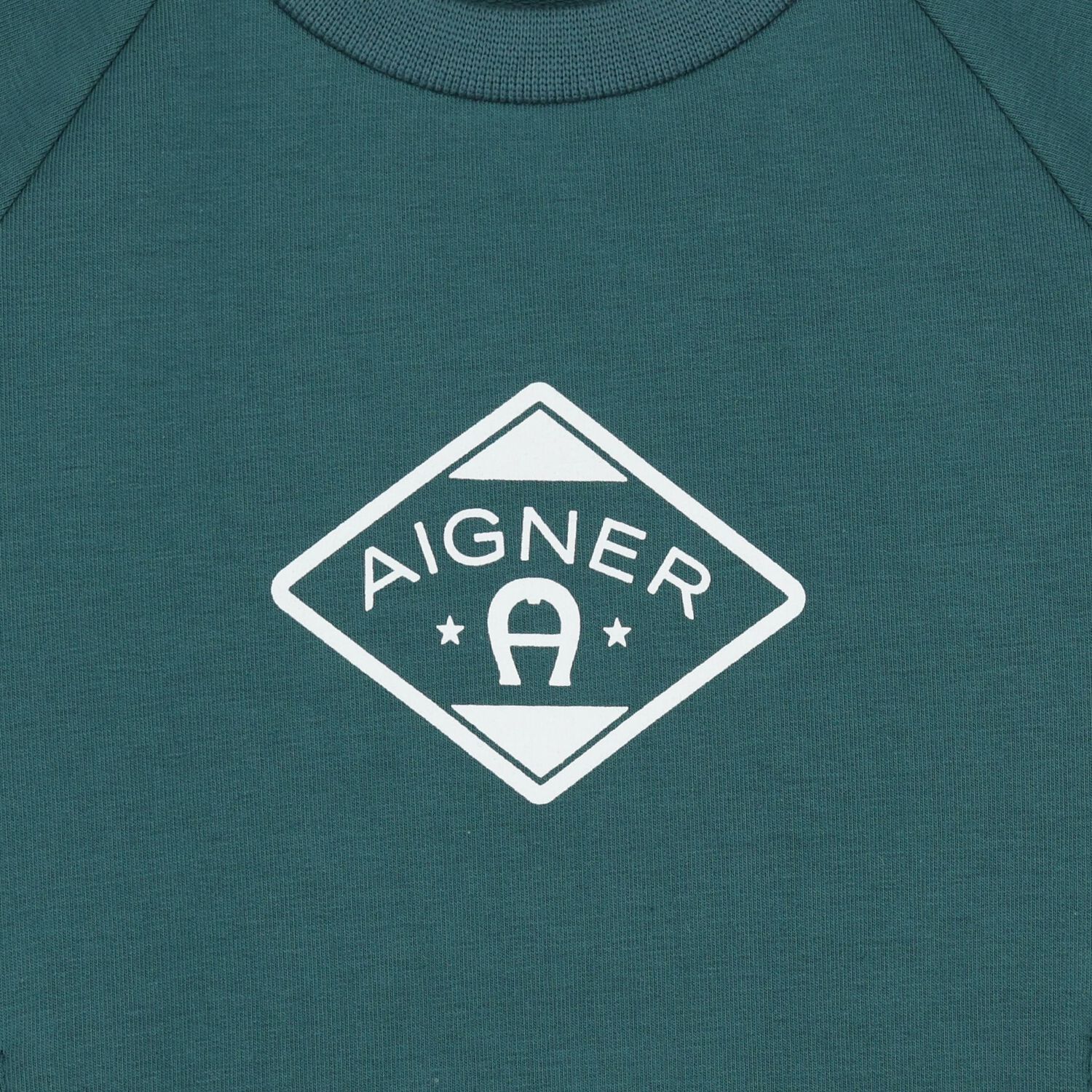 Younger Boys Green Logo Sweatshirt, 1, hi-res