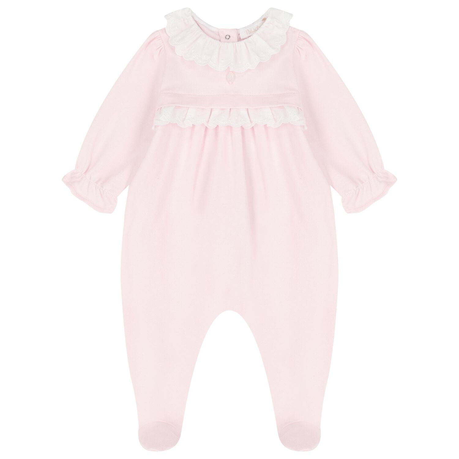 Baby Girls Pink Babygrow, 1, hi-res