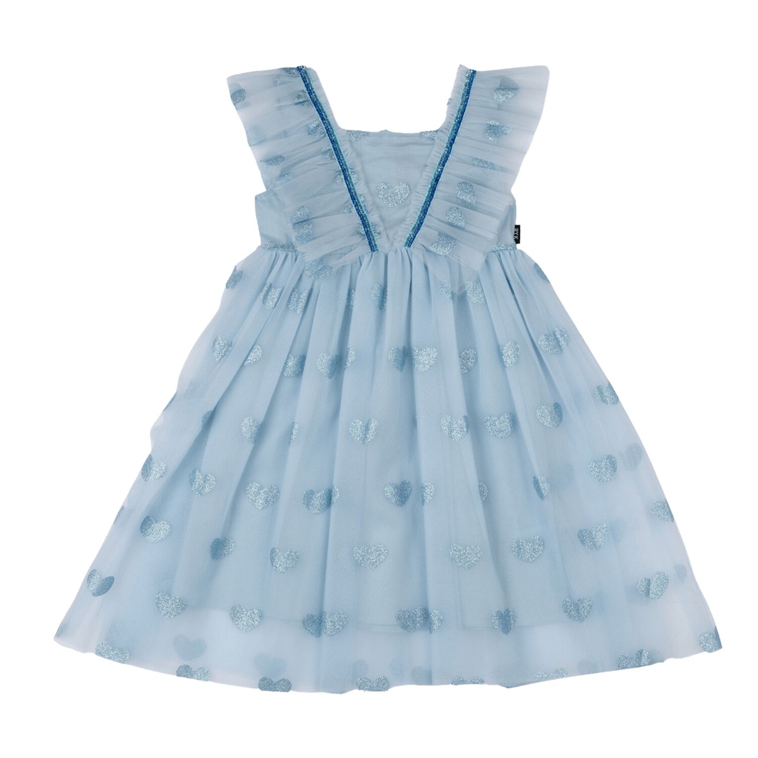 Girls Blue Tulle Dress, 2, hi-res image number null