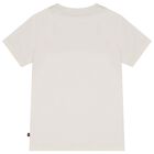 Girls Ivory & Beige Teddy Bear Logo T-Shirt, 1, hi-res