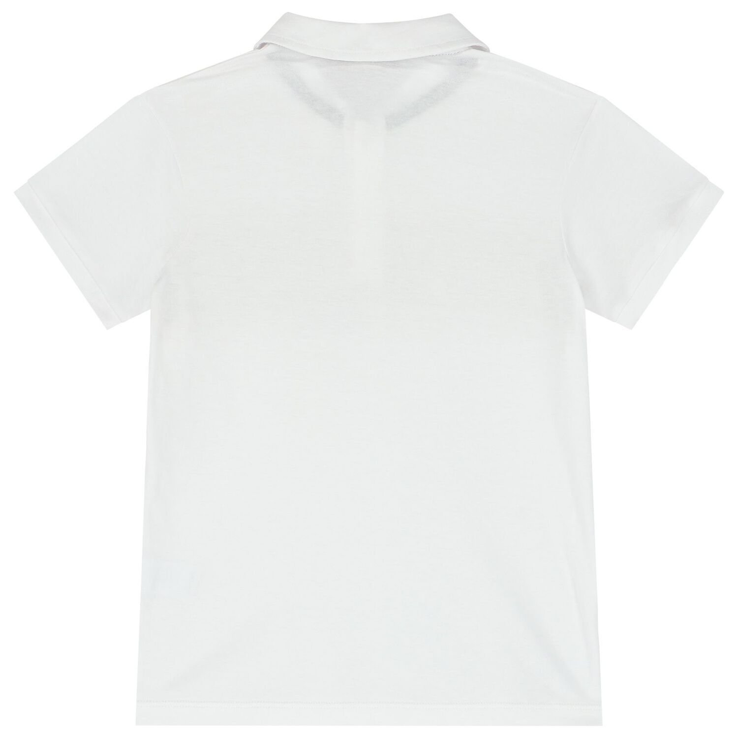 Boys White & Gold Polo Shirt, 1, hi-res