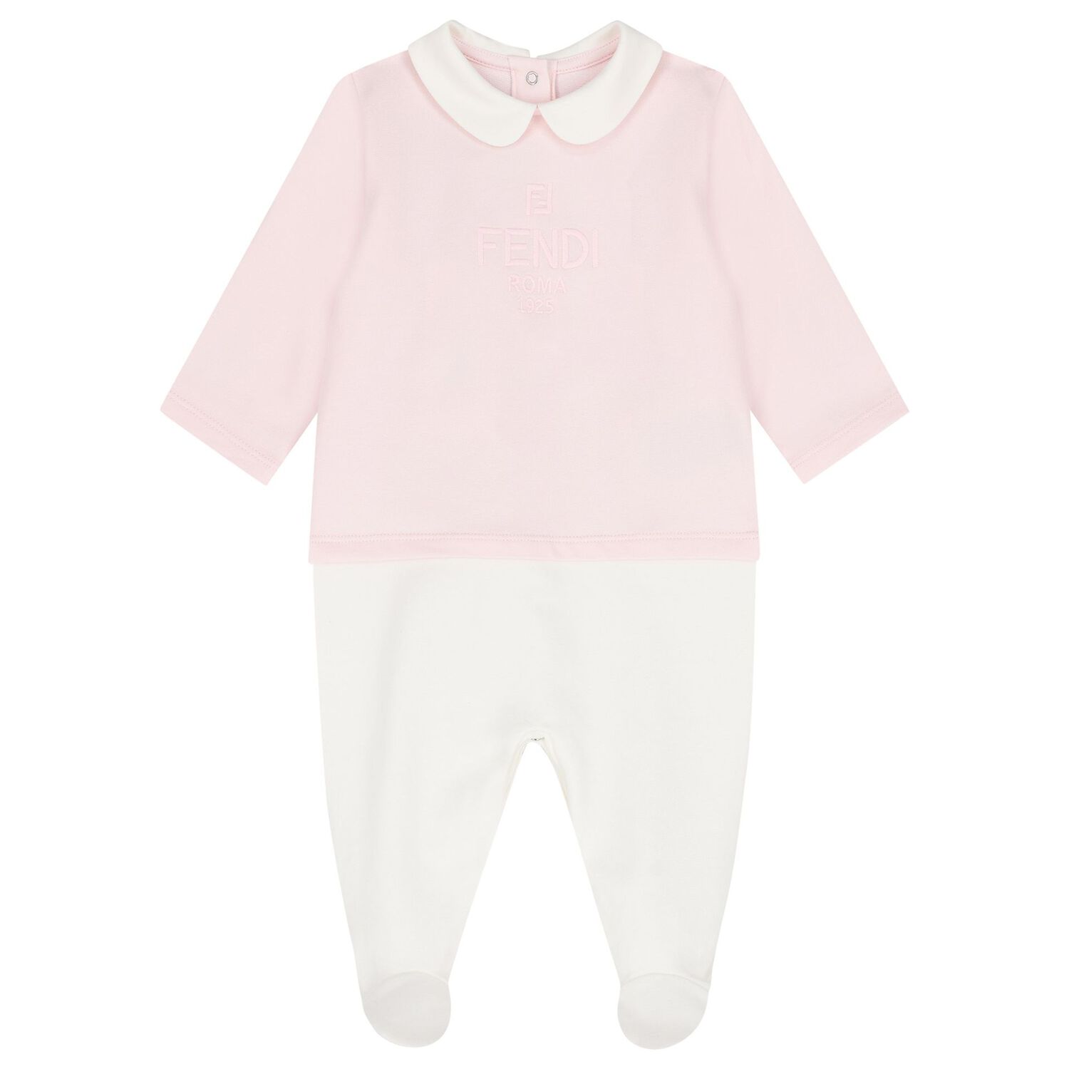 Baby Girls Pink & White Logo Babygrow Gift Set, 3, hi-res