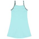 Girls Aqua Logo Dress, 1, hi-res