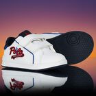 Boys White Logo Trainers, 1, hi-res