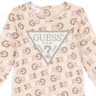 Baby Girls Pink Logo Babygrow, 1, hi-res