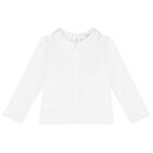 Baby Boys White & Blue Dungaree Set, 1, hi-res