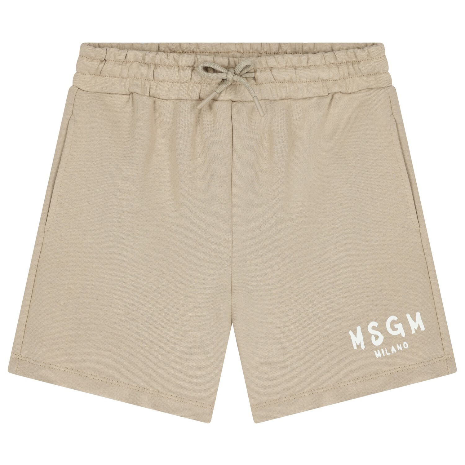 Beige Logo Shorts, 2, hi-res