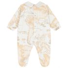 Ivory & Beige Geo Map Babygrow Gift Set, 1, hi-res