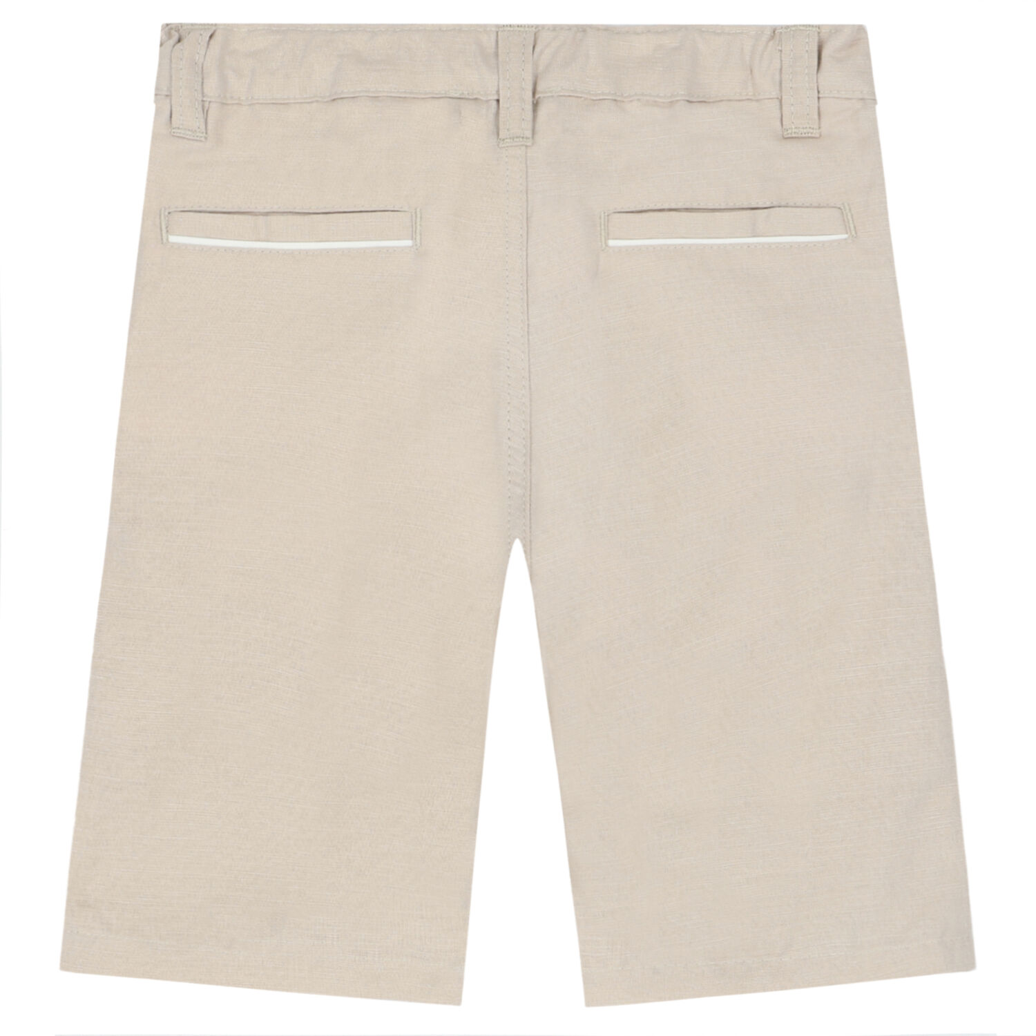 Boys Beige Logo Shorts, 1, hi-res